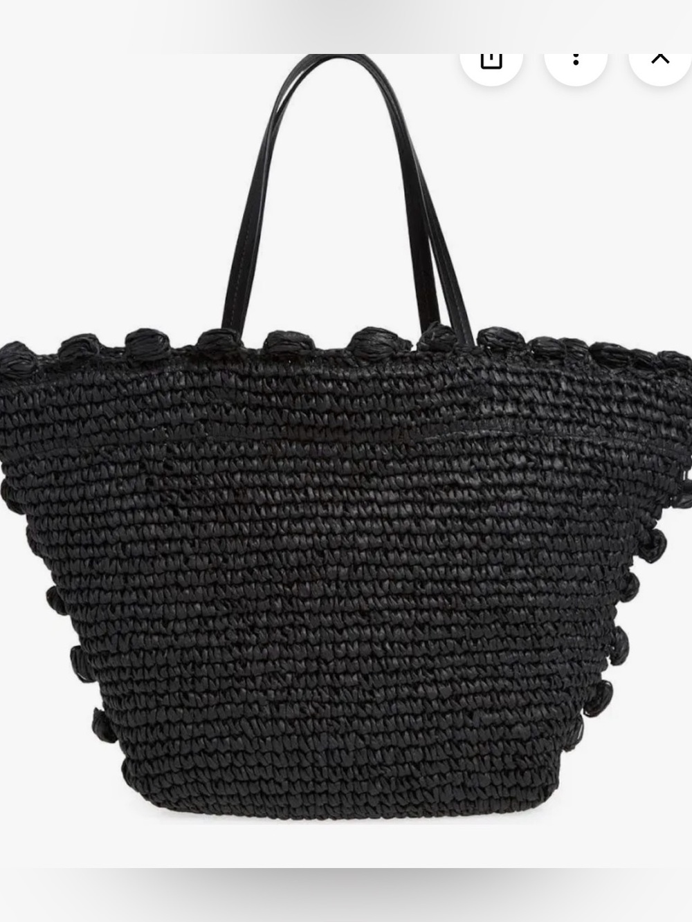btb Los Angeles Leah Straw Tote - Picture 2 of 10